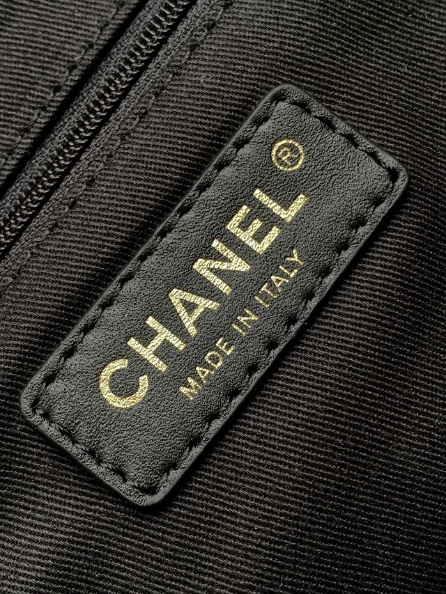 CC original suede large flap bag A99935 black