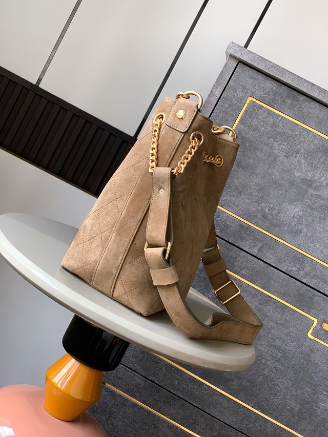 CC original suede small hobo handbag  AS5300 brown