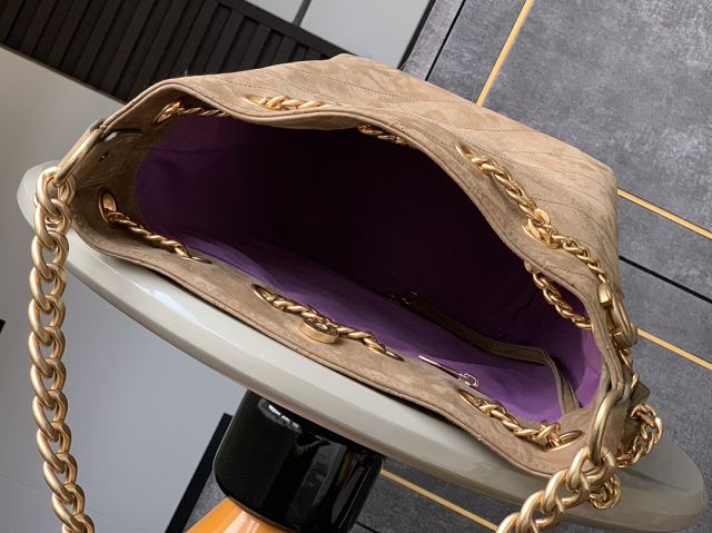 CC original suede small hobo handbag  AS5300 brown