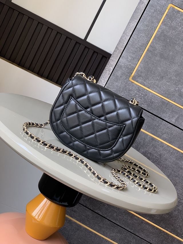 CC original lambskin mini top handle bag AP4516 black