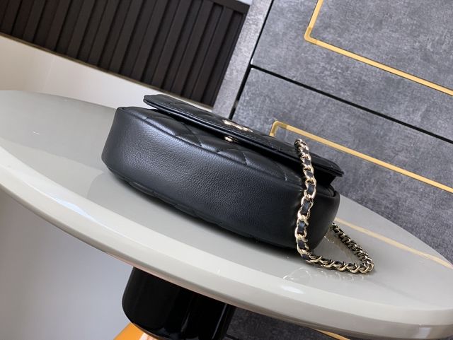 CC original lambskin mini top handle bag AP4516 black