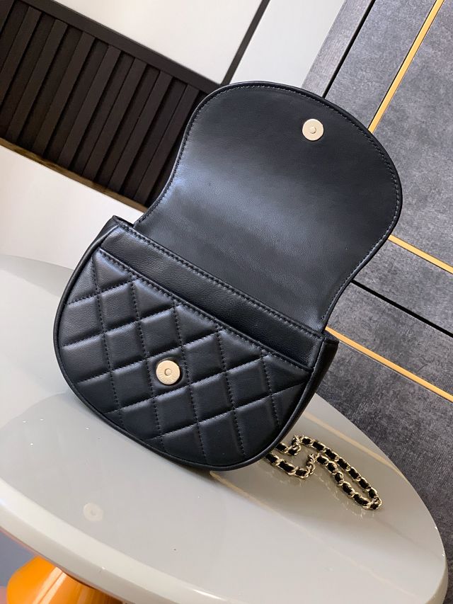 CC original lambskin mini top handle bag AP4516 black