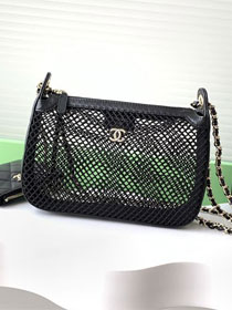 CC original mesh clutch with chain AP4572 black