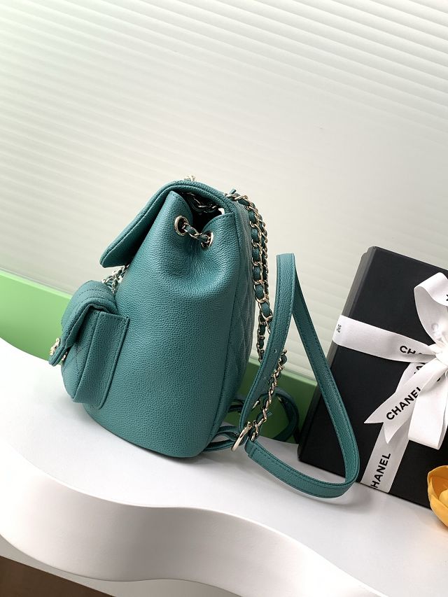CC original grained calfskin backpack AS3860 green