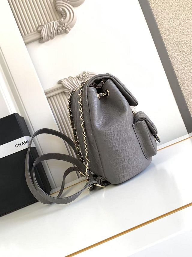 CC original grained calfskin backpack AS3860 grey