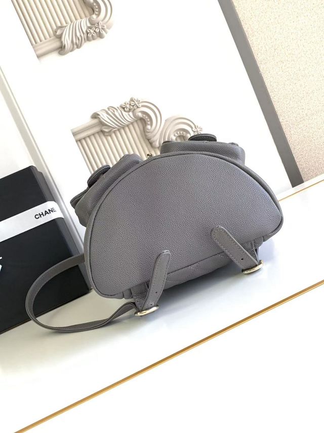 CC original grained calfskin backpack AS3860 grey