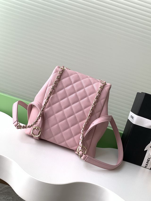 CC original grained calfskin backpack AS3860 pink