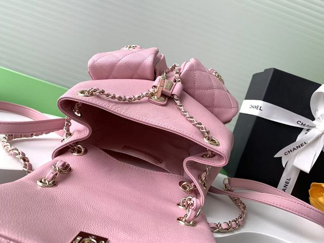 CC original grained calfskin backpack AS3860 pink