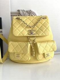 CC original grained calfskin backpack AS3860 yellow