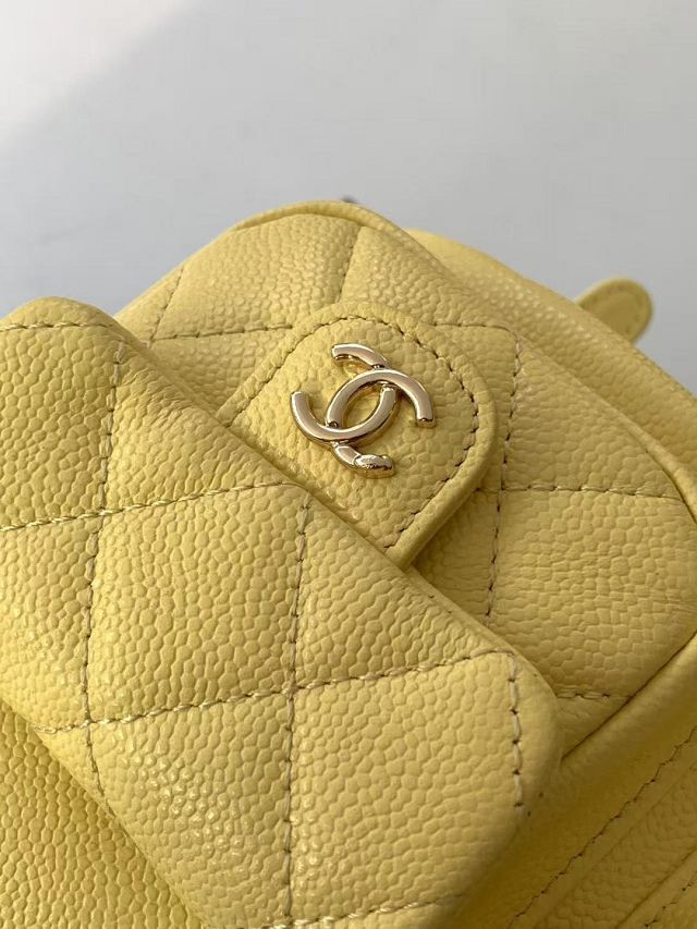 CC original grained calfskin backpack AS3860 yellow