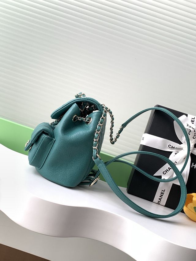 CC original grained calfskin small backpack AS3787 green