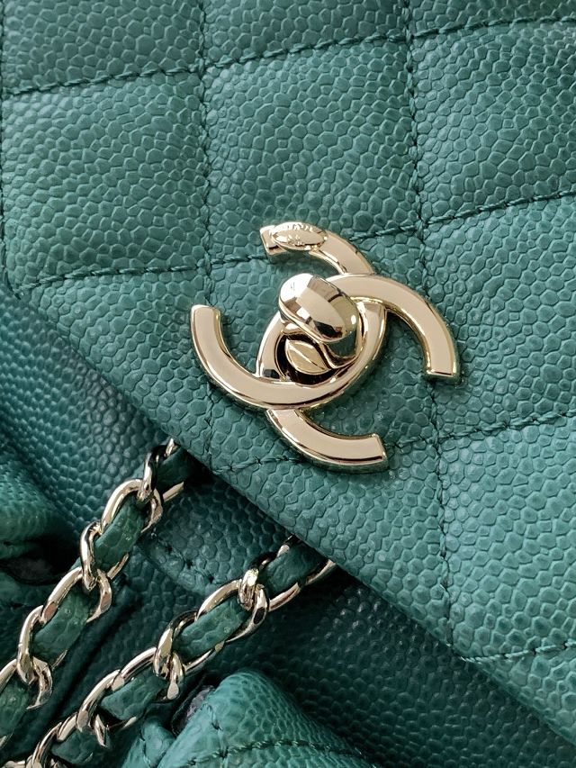 CC original grained calfskin small backpack AS3787 green