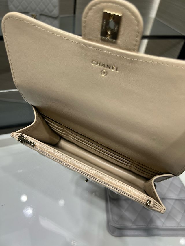 CC original lambskin mini backpack AP4450 apricot