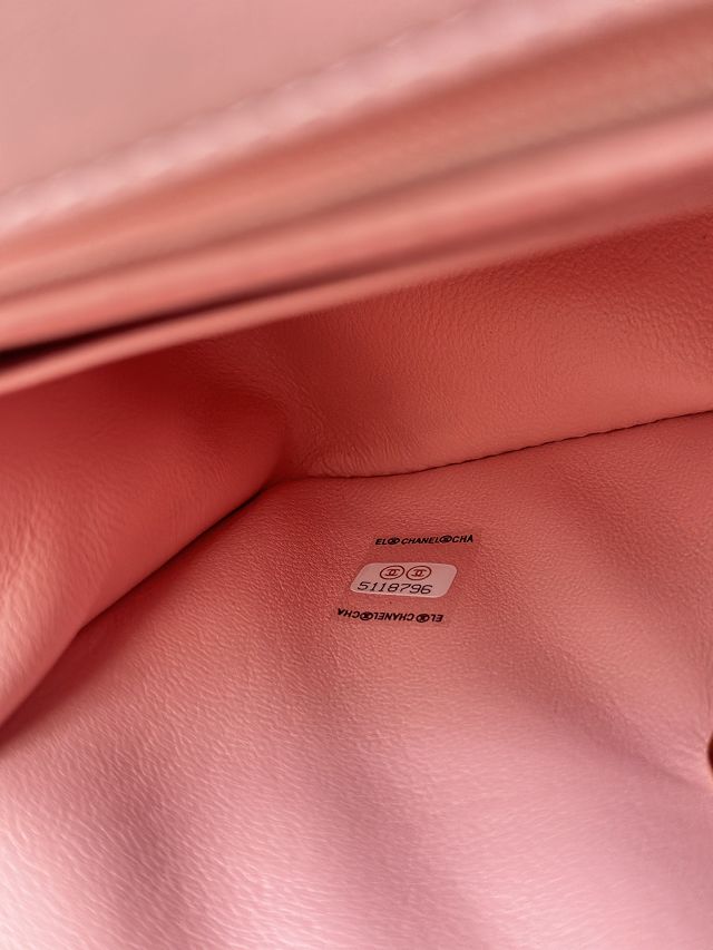 CC original lambskin mini flap bag AS3349 pink