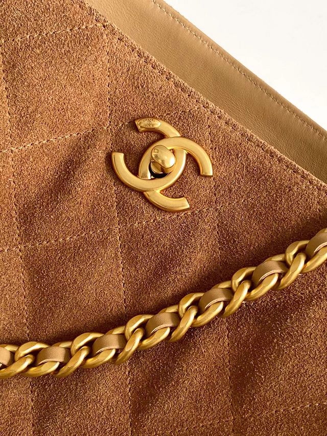 CC original suede shopping tote bag AS5303 brown