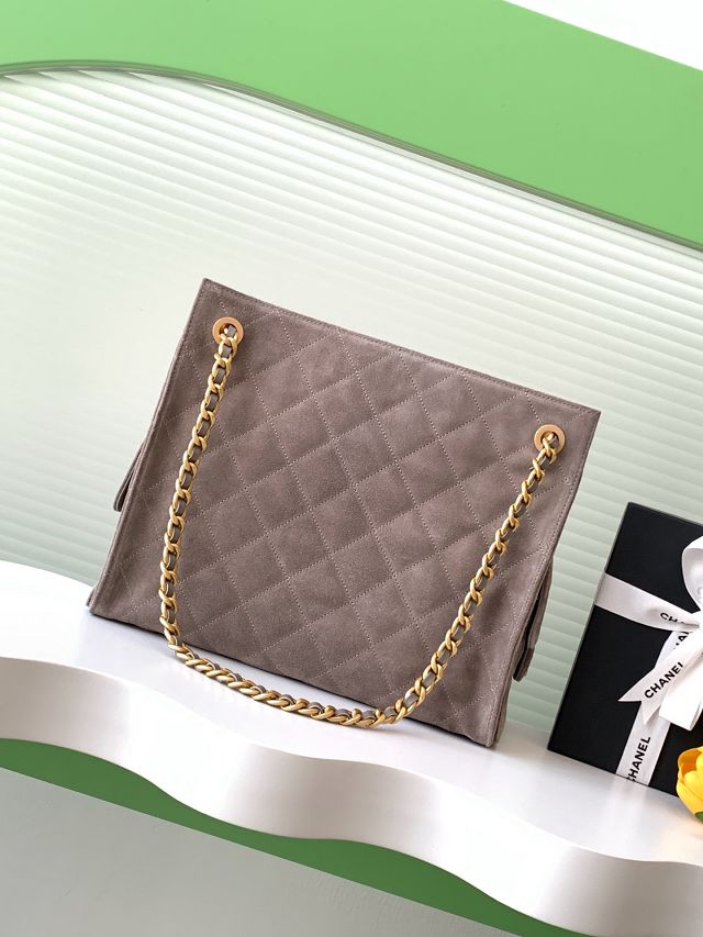 CC original suede shopping tote bag AS5303 grey