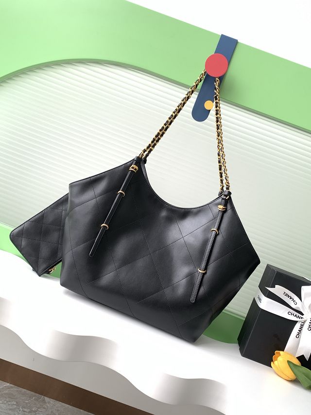 CC original calfskin large shopping bag AS5466 black