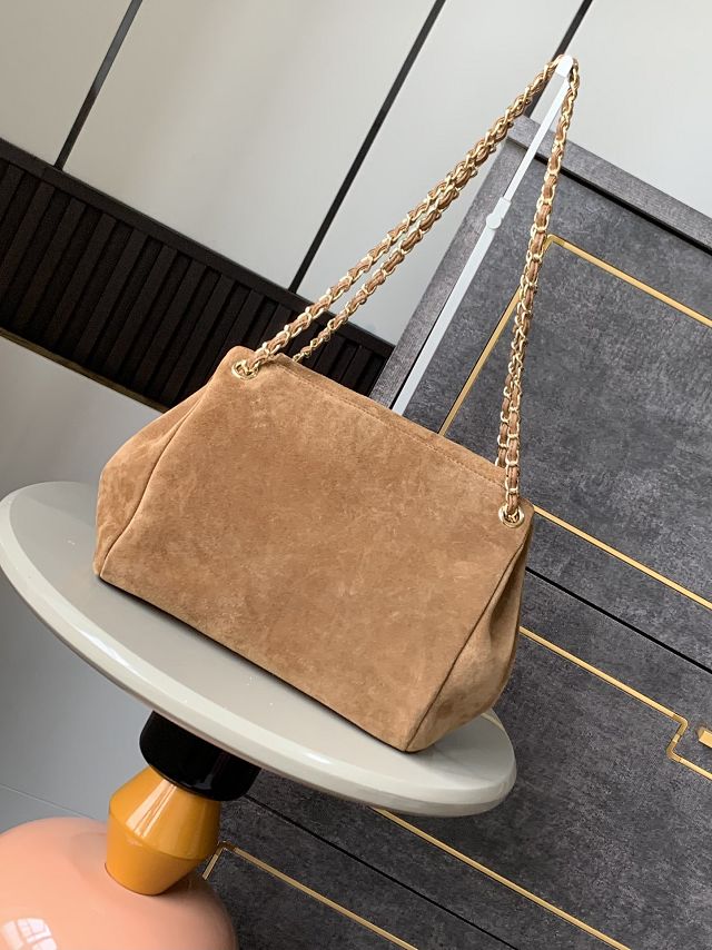 CC original suede flap bag AS0502 brown