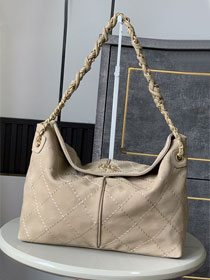 CC original suede hobo bag AS0504 beige