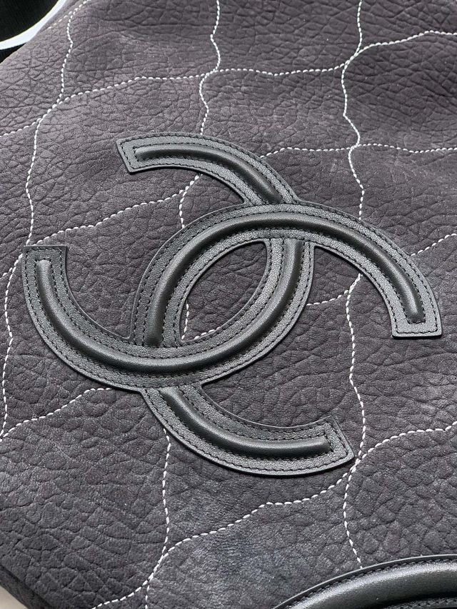 CC original suede large tote bag AS0503 black