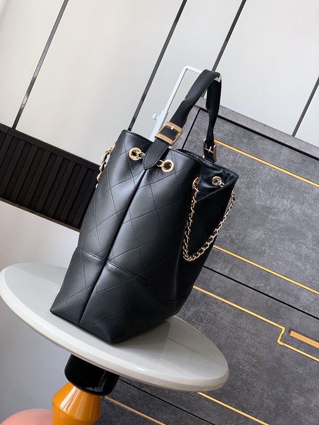 CC original calfskin shopping tote bag AS5634 black