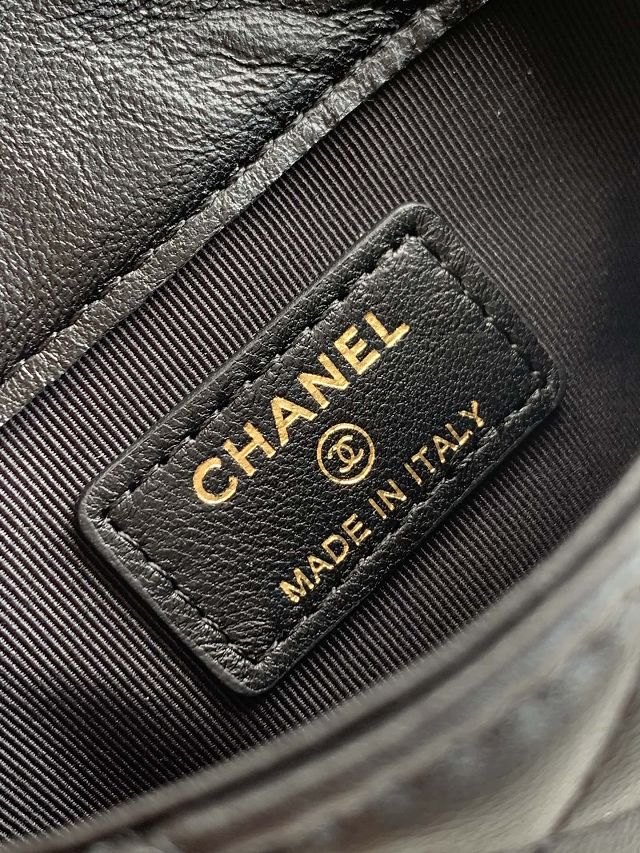 CC original lambskin clutch with chain AP4512 black