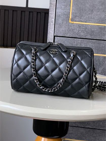 CC original lambskin clutch with chain AP4515 black