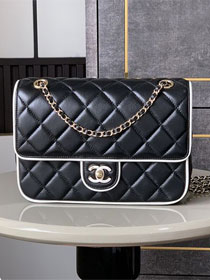 CC original lambskin flap bag AS5150 black