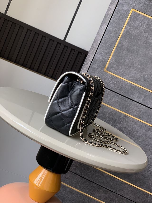 CC original lambskin mini flap bag AS5151 black