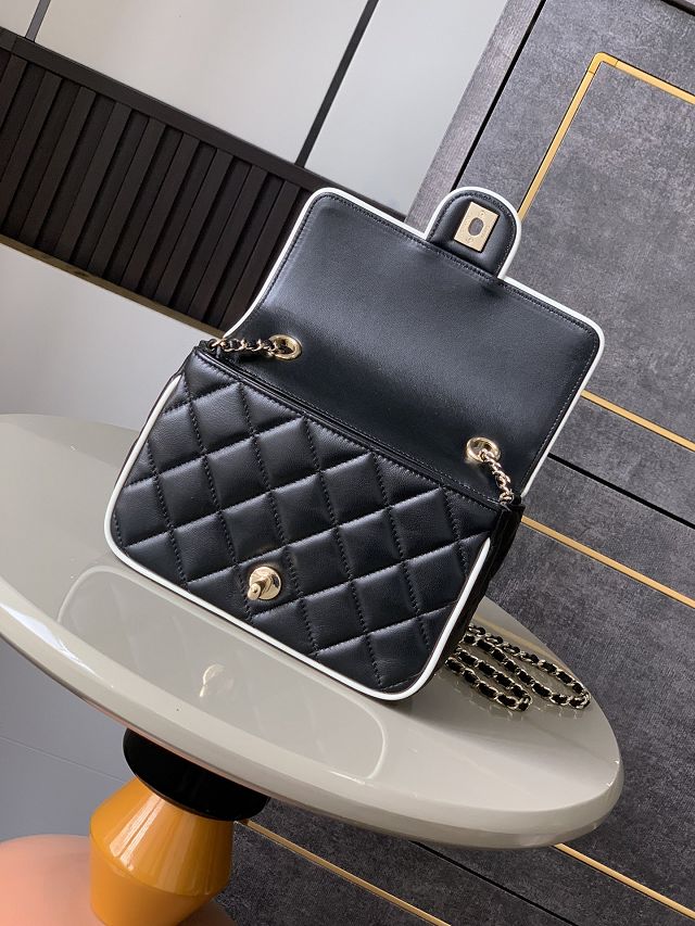 CC original lambskin mini flap bag AS5151 black