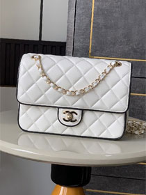 CC original lambskin mini flap bag AS5151 white
