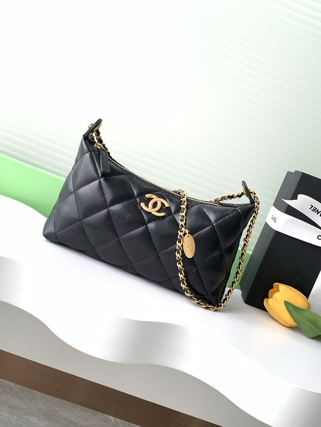 CC original lambskin small hobo bag AS5528 black