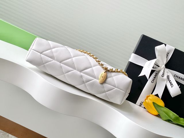 CC original lambskin small hobo bag AS5528 white