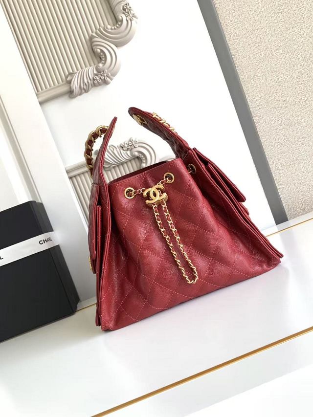 CC original grained calfskin 25 small handbag AS5293 bordeaux