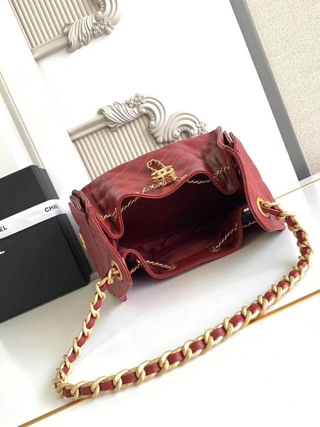 CC original grained calfskin 25 small handbag AS5293 bordeaux