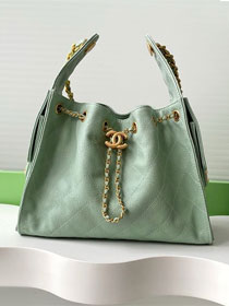 CC original grained calfskin 25 small handbag AS5293 green