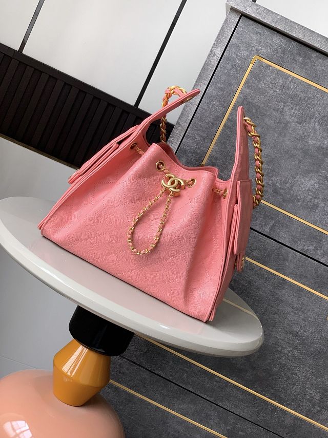 CC original grained calfskin 25 small handbag AS5293 hot pink