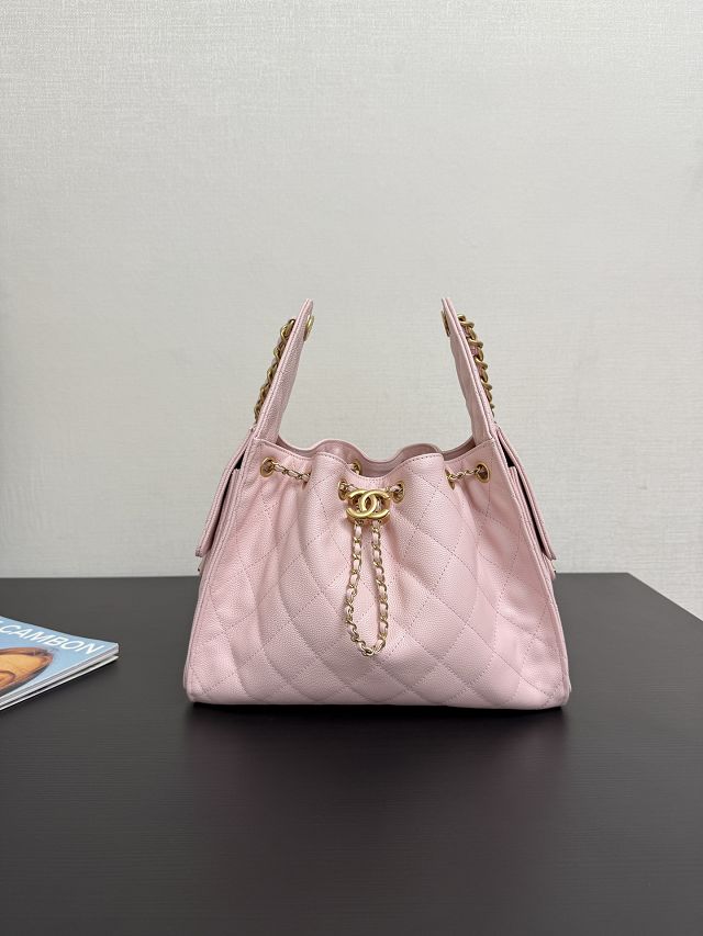 CC original grained calfskin 25 small handbag AS5293 light pink