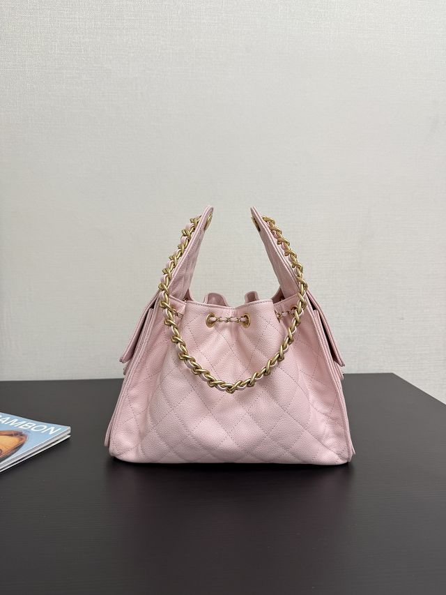 CC original grained calfskin 25 small handbag AS5293 light pink