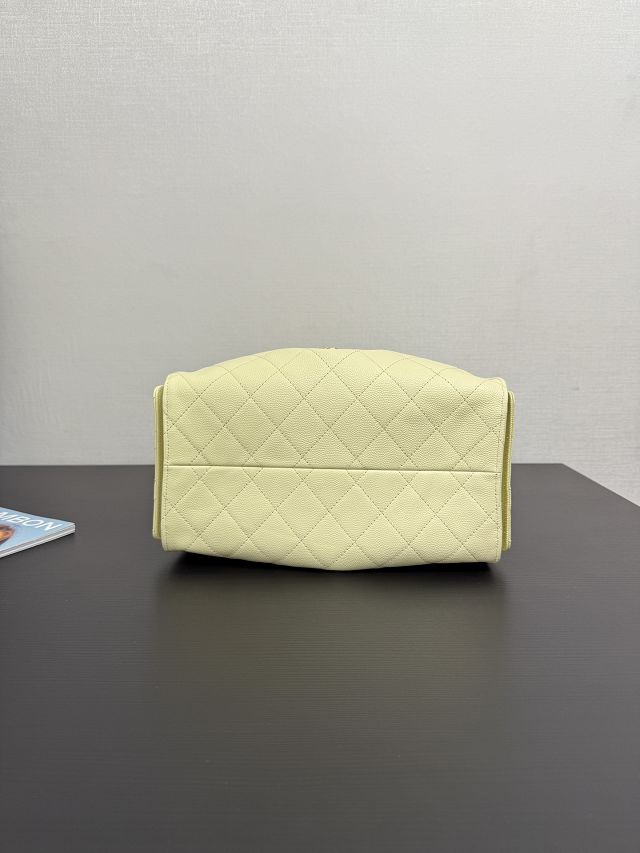 CC original grained calfskin 25 small handbag AS5293 yellow