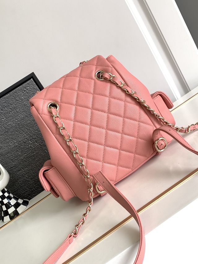 CC original grained calfskin backpack AS3860 pink