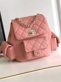 CC original grained calfskin small backpack AS3787 pink