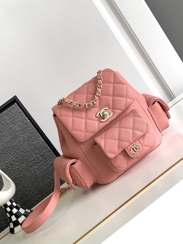 CC original grained calfskin small backpack AS3787 pink
