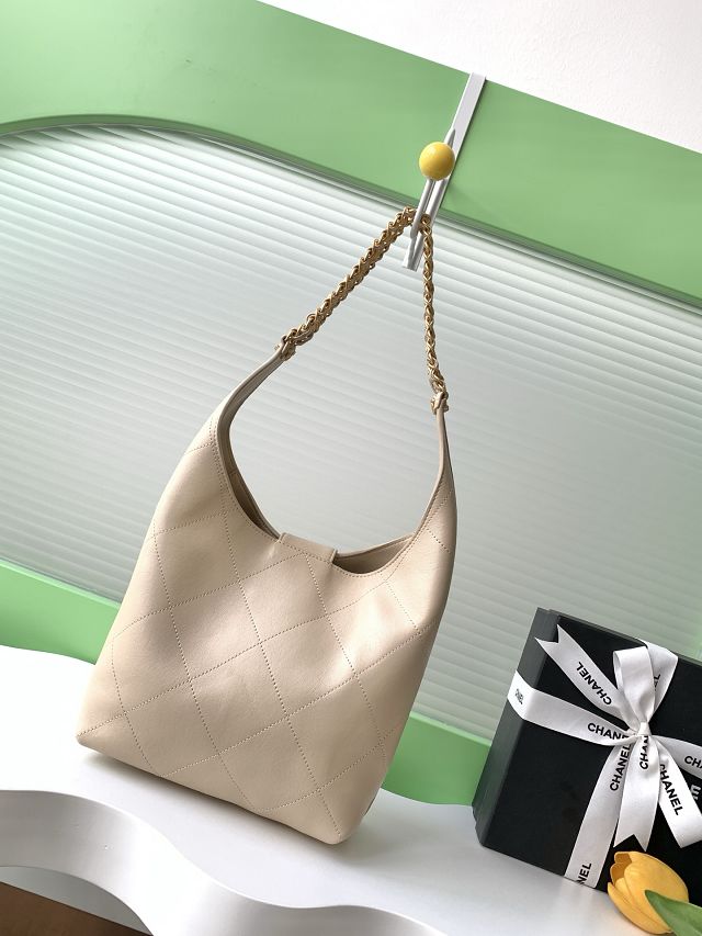 CC original lambskin hobo handbag AS5403 beige