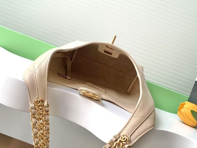 CC original lambskin hobo handbag AS5403 beige