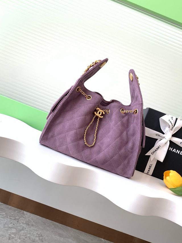 CC original suede 25 small handbag AS5293 purple