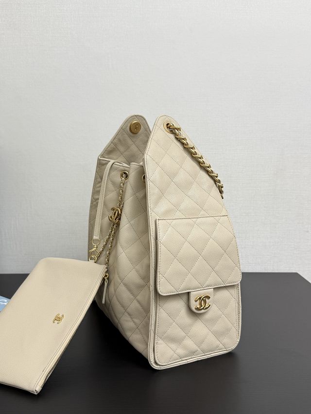 CC original grained calfskin 25 medium handbag AS5311 beige