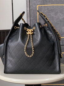 CC original grained calfskin 25 medium handbag AS5311 black