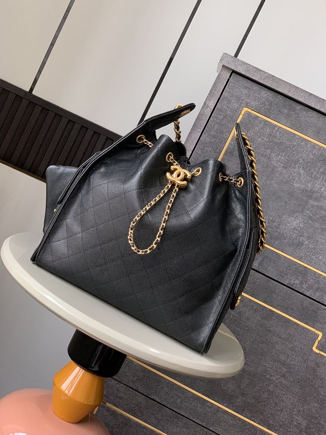 CC original grained calfskin 25 medium handbag AS5311 black