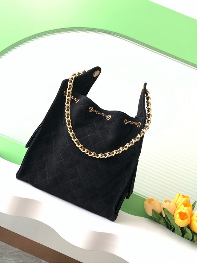 CC original suede 25 medium handbag AS5311 black